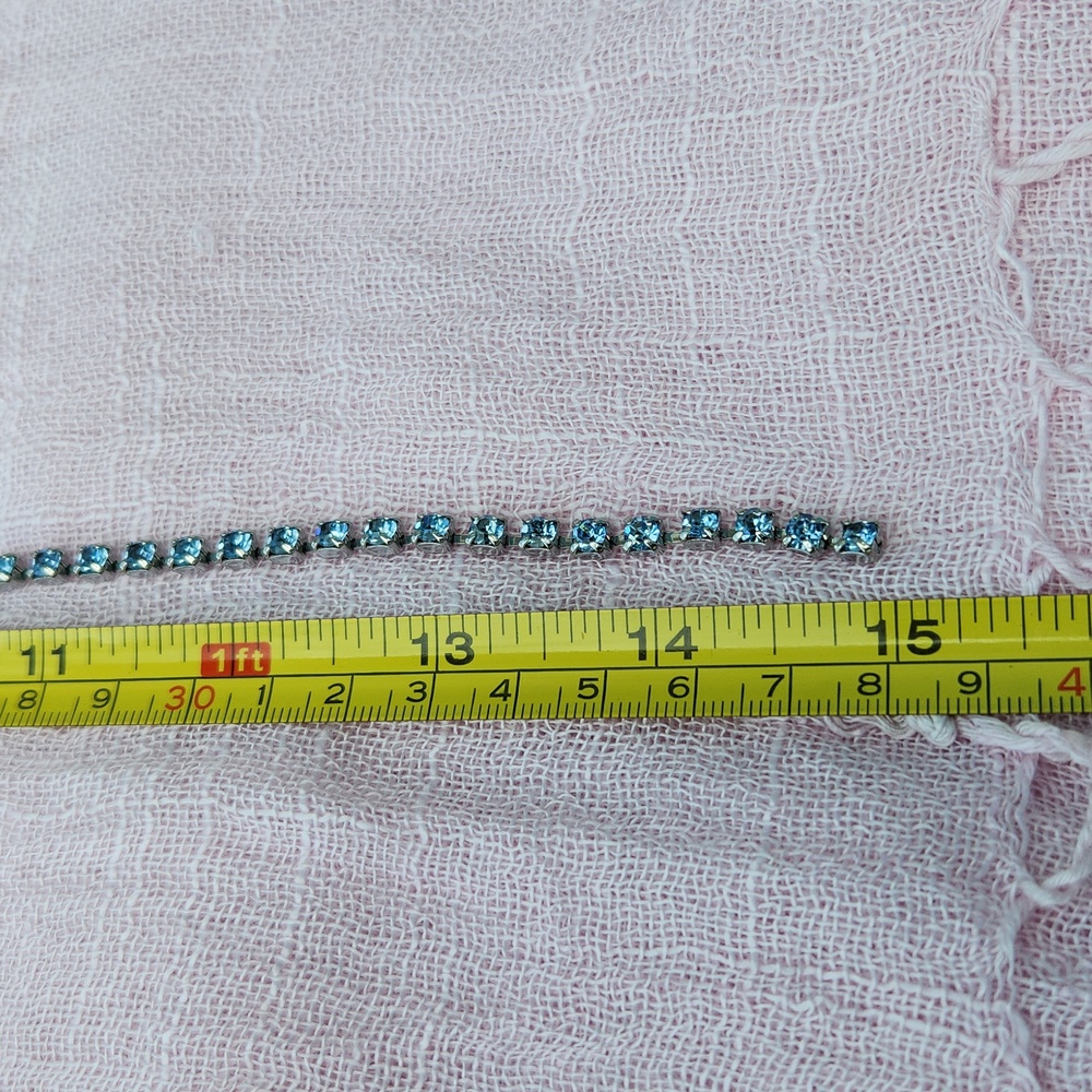 Vintage Sapphire Necklace / Chocker, Eàrrings & Ring Set - Picture 10 of 12